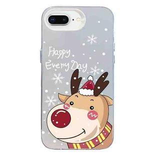 For iPhone 7 Plus / 8 Plus Christmas Series PC Full Coverage Pattern Phone Case(CW055 White)