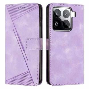For Xiaomi 15 Pro Dream Triangle Leather Phone Case with Lanyard(Purple)