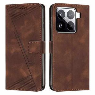 For Xiaomi 15 Pro Dream Triangle Leather Phone Case with Lanyard(Brown)
