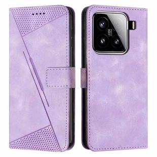 For Xiaomi 15 Dream Triangle Leather Phone Case with Lanyard(Purple)