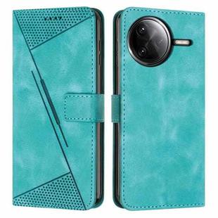 For Xiaomi Poco F7 Pro / F7 Ultra Dream Triangle Leather Phone Case with Lanyard(Green)