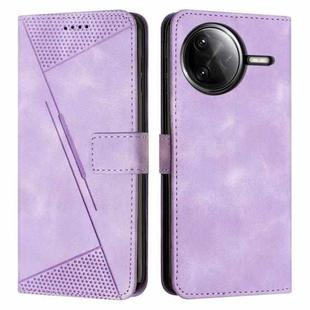 For Xiaomi Poco F7 Pro / F7 Ultra Dream Triangle Leather Phone Case with Lanyard(Purple)