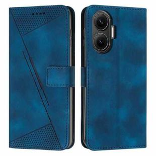 For Xiaomi Poco F7 Dream Triangle Leather Phone Case with Lanyard(Blue)