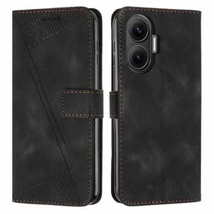 For Xiaomi Poco F7 Dream Triangle Leather Phone Case with Lanyard(Black)