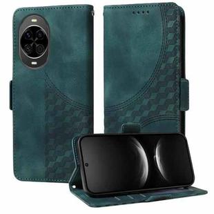 For Huawei nova 14 Embossed Rhombus Starry Leather Phone Case(Green)