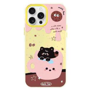 For iPhone 16 Pro Max Skin Feeling Jelly TPU Hybrid PC Phone Case(Teacup Puppy Yellow)