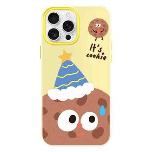 For iPhone 16 Pro Max Skin Feeling Jelly TPU Hybrid PC Phone Case(Celebration Cookies Yellow)