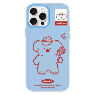 For iPhone 13 Pro Max Skin Feeling Jelly TPU Hybrid PC Phone Case(Koala Blue)