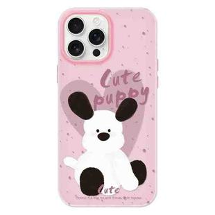 For iPhone 11 Pro Max Skin Feeling Jelly TPU Hybrid PC Phone Case(Puppy Pillow Pink)