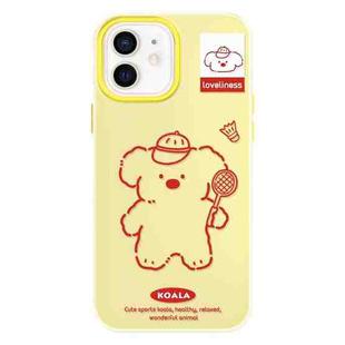 For iPhone 11 Skin Feeling Jelly TPU Hybrid PC Phone Case(Koala Yellow)