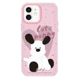For iPhone 11 Skin Feeling Jelly TPU Hybrid PC Phone Case(Puppy Pillow Pink)