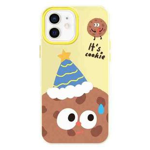 For iPhone 11 Skin Feeling Jelly TPU Hybrid PC Phone Case(Celebration Cookies Yellow)