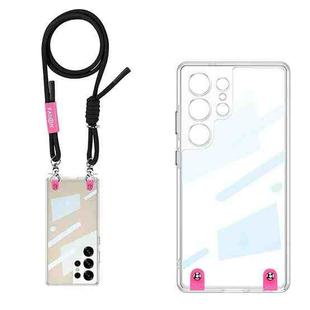 For Samsung Galaxy S25 Ultra 5G GKK Space Series Full Coverage Phone Case with Crossbody Rope(Black)