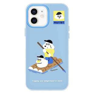 For iPhone 11 Skin Feeling Jelly TPU Hybrid PC Phone Case(Boating Blue)