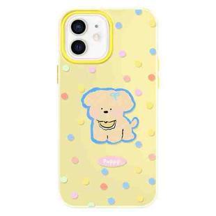 For iPhone 11 Skin Feeling Jelly TPU Hybrid PC Phone Case(Yellow Puppy Yellow)