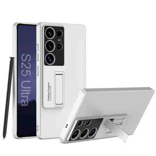 For Samsung Galaxy S25 Ultra 5G GKK Ultra-thin Shockproof Phone Case with Holder / Pen(Silver)