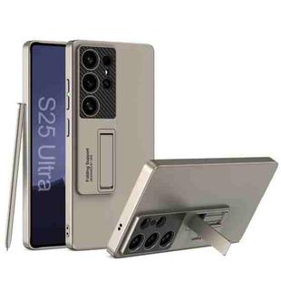 For Samsung Galaxy S25 Ultra 5G GKK Ultra-thin Shockproof Phone Case with Holder / Pen(Titanium Gray)