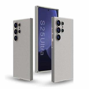 For Samsung Galaxy S25 Ultra 5G GKK Skin-feeling Leather Curved Phone Case(Titanium Gray)