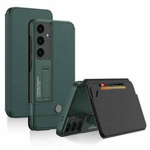 For Samsung Galaxy S25+ 5G GKK Flip Wallet Leather Phone Case(Green)