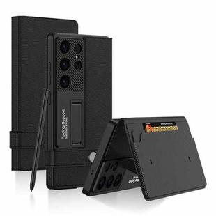 For Samsung Galaxy S25 Ultra 5G GKK Flip Wallet Leather Phone Case, Without Pen(Black)