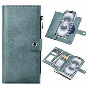 For iPhone 16 Plus ViLi GVS-C Series MagSafe Magnetic RFID Leather Flip Phone Case(Green)