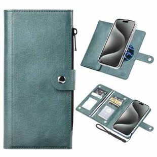 For iPhone 15 Pro ViLi GVS-C Series MagSafe Magnetic RFID Leather Flip Phone Case(Green)