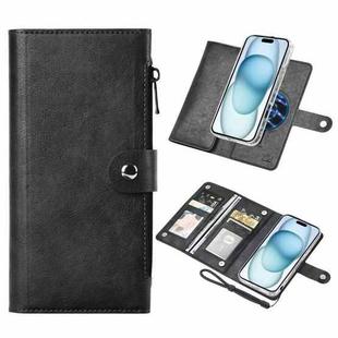 For iPhone 15 ViLi GVS-C Series MagSafe Magnetic RFID Leather Flip Phone Case(Black)