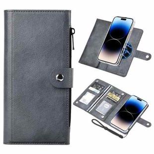 For iPhone 14 Pro Max ViLi GVS-C Series MagSafe Magnetic RFID Leather Flip Phone Case(Grey)