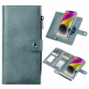 For iPhone 14 Plus ViLi GVS-C Series MagSafe Magnetic RFID Leather Flip Phone Case(Green)