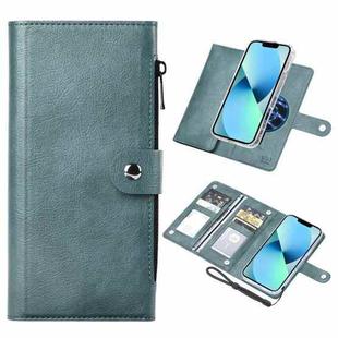 For iPhone 13 ViLi GVS-C Series MagSafe Magnetic RFID Leather Flip Phone Case(Green)