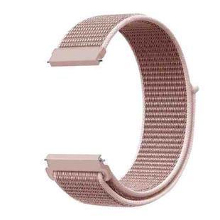 For Samsung Galaxy Watch 46mm Nylon Braided Watch Band(Rose Pink)