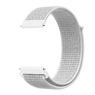 For Samsung Galaxy Watch 46mm Nylon Braided Watch Band(Summit White)