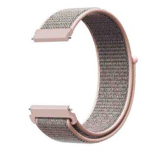 For Samsung Galaxy Watch 42mm Nylon Braided Watch Band(Powder Sand)