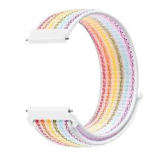 For Samsung Galaxy Watch 42mm Nylon Braided Watch Band(Colorful)