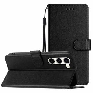 For Samsung Galaxy S25 5G Silk Texture Horizontal Flip Leather Phone Case(Black)