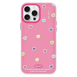 For iPhone 15 Pro Skin Feeling Jelly TPU Hybrid PC Phone Case(Color Love Rose Red)