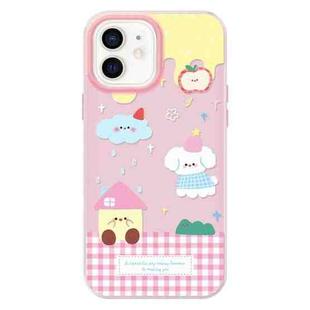 For iPhone 11 Skin Feeling Jelly TPU Hybrid PC Phone Case(Weather Pink)