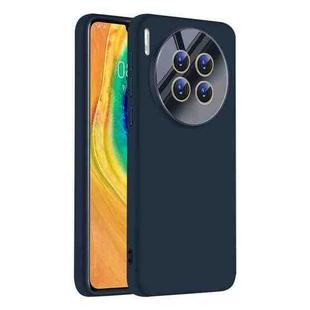 For Huawei Mate 30 Nano Lens Cover Liquid Silicone Phone Case(Titanium Blue)