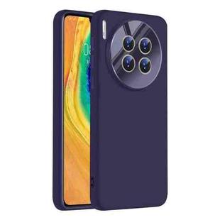 For Huawei Mate 30 Nano Lens Cover Liquid Silicone Phone Case(Dark Purple)