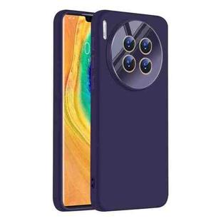 For Huawei Mate 30 Pro Nano Lens Cover Liquid Silicone Phone Case(Dark Purple)