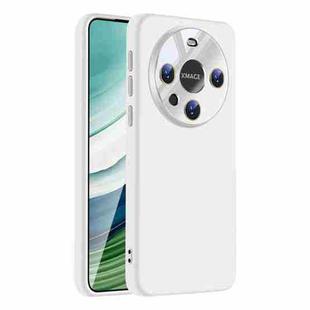 For Huawei Mate 60 Nano Lens Cover Liquid Silicone Phone Case(White)