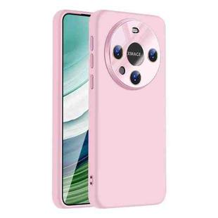 For Huawei Mate 60 Nano Lens Cover Liquid Silicone Phone Case(Pink)