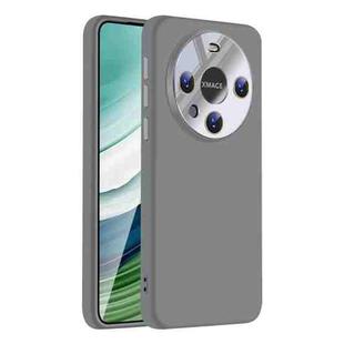 For Huawei Mate 60 Pro / 60 Pro+ Nano Lens Cover Liquid Silicone Phone Case(Titanium Gray)