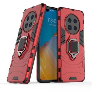 For Huawei Mate 40 Shockproof PC + TPU Protective Case with Magnetic Ring Holder(Red)