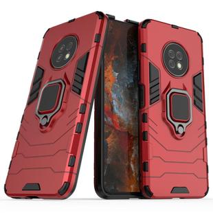 For Huawei Enjoy 20 Plus Shockproof PC + TPU Protective Case with Magnetic Ring Holder(Red)