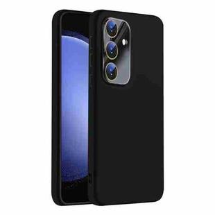 For Samsung Galaxy S23 FE 5G Nano Lens Cover Liquid Silicone Phone Case(Black)