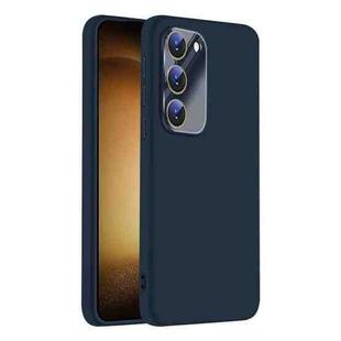 For Samsung Galaxy S23+ 5G Nano Lens Cover Liquid Silicone Phone Case(Titanium Blue)
