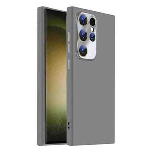 For Samsung Galaxy S23 Ultra 5G Nano Lens Cover Liquid Silicone Phone Case(Titanium Gray)