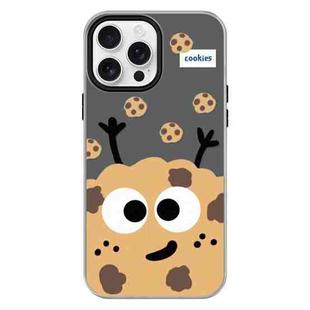 For iPhone 16 Pro Skin Feeling Jelly TPU Hybrid PC Phone Case(Cookie Black)