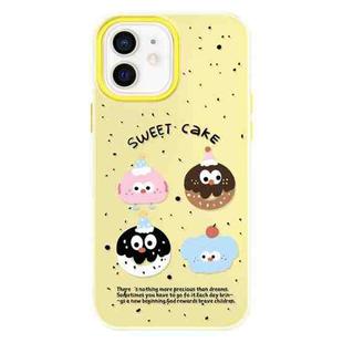 For iPhone 12 Skin Feeling Jelly TPU Hybrid PC Phone Case(Little Monster Yellow)